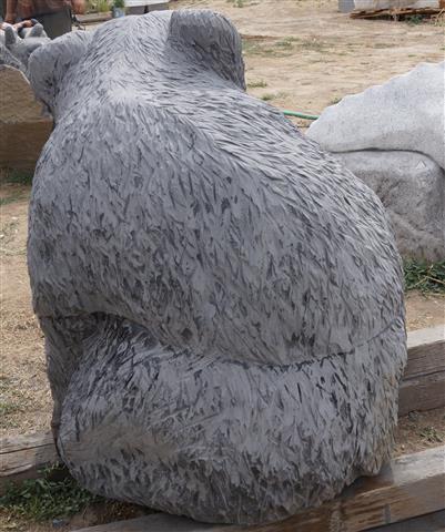 Stone Sitting Bear